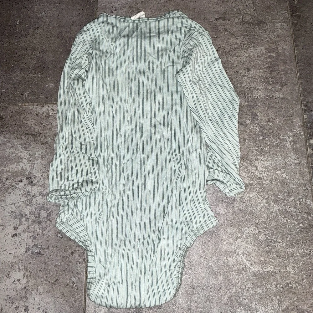 Kate Quinn Bamboo Collection Blue Striped Bodysuit 18-24 Months Gender Neutral